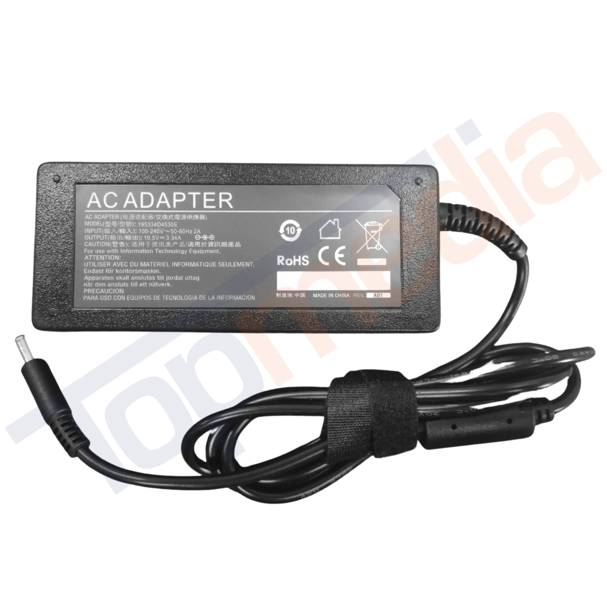 Высококачественный адаптер 65 Вт для ноутбуков Dell Серии XPS 18 с центральным штырьковым разъемом 4 5x3 0 мм в наличии на складе