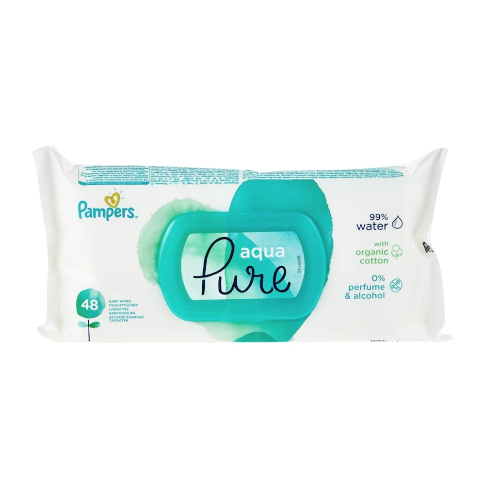 Pampers Aqua Pure Sensitive Baby Wipes 672 Count - 12x Pop-top Packs