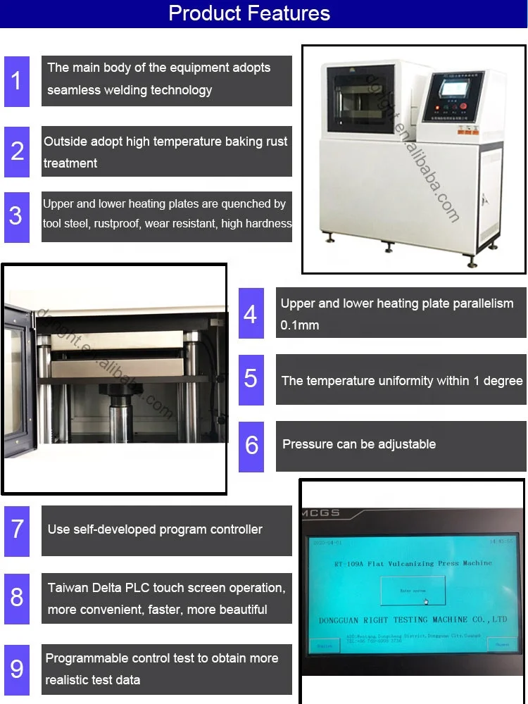 EVA Plastic Sheet Rubber Vulcanization Forming Press Machine 1T to 80T Hydraulic Flat Vulcanizing Hot Press Machine for Rubber