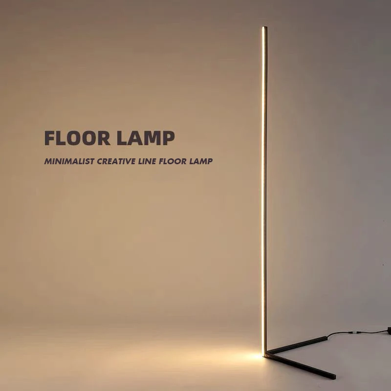 Luxury Tall LED Dimmable RGB Upholstery Corner Light Modern Bedside Ambiance Smart LED Floor Lamps for Living Room Decor supplier