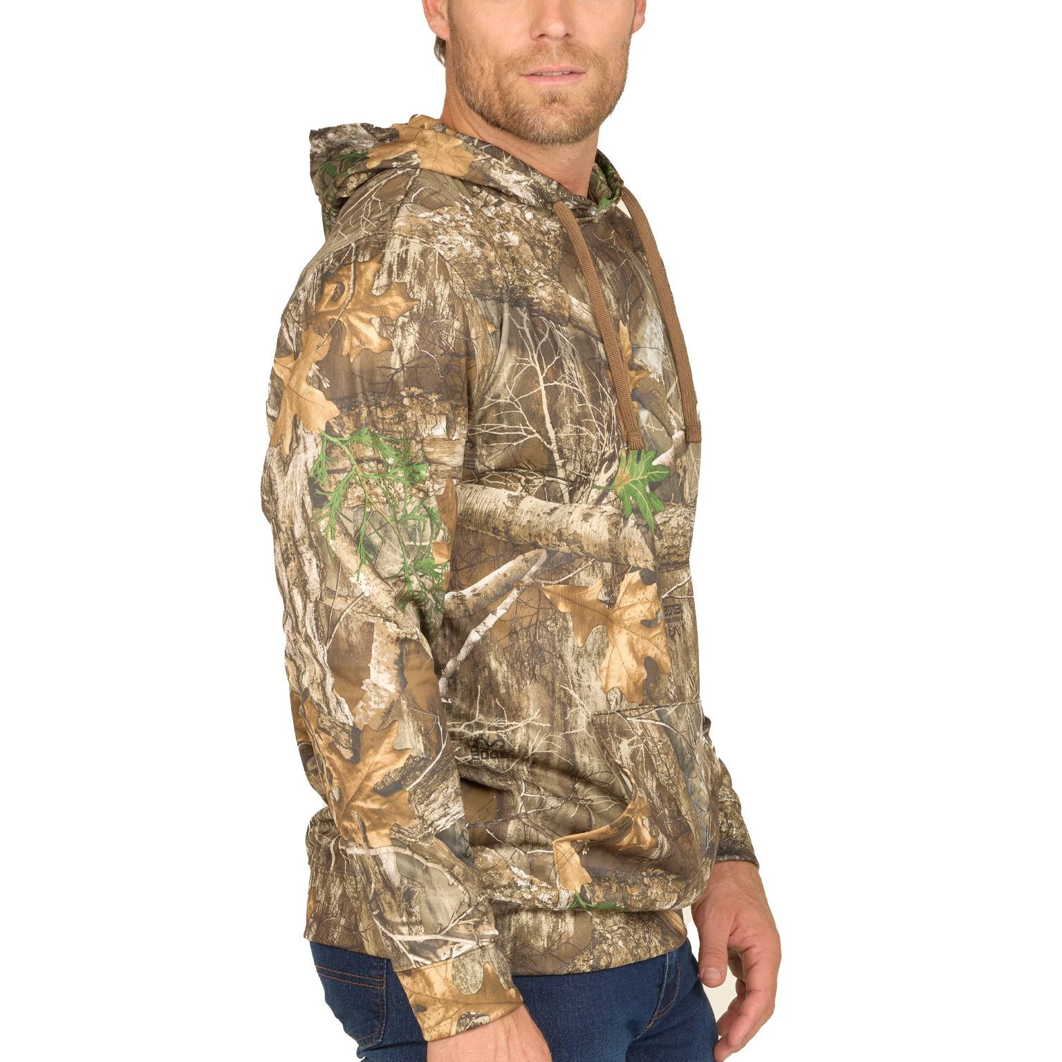 Hot Sale Heavy Weight Cotton Real Tree Jungle Print Hoodie Blank Hunting  Wear Streetwear Camo Hunting Hiking Men's Hoodies