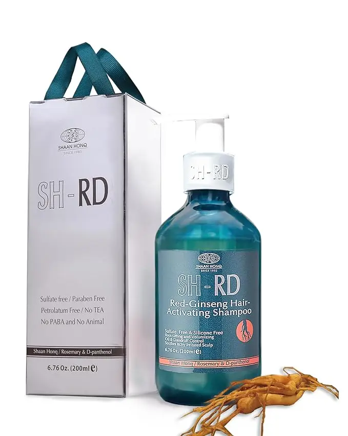 Dandruff Control Soothes Itchy Irritated Scalp Cleansing Sh-Rd Red-Ginseng Hair-Activating Shampoo