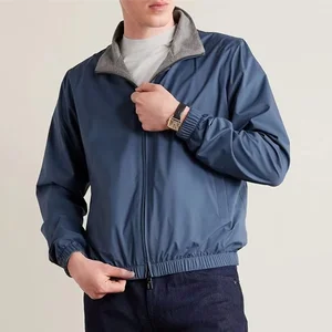 Custom Bomber Jacket Coat Reversible Running Jacket Plus Size Men's Windbreaker Jacket