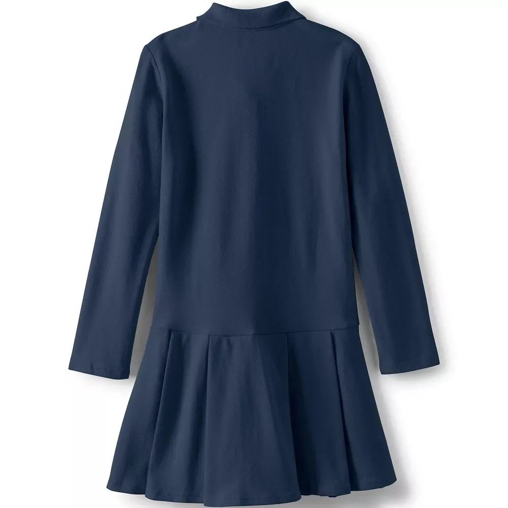 Wholesale Custom Primary High School Dress Uniform for Girls School Uniform  Girls Long Sleeve Pleated Polo Dress| Alibaba.com