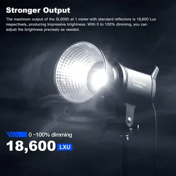 Godox SL60IID SL60W LED Video Light,60Ws White 5600K Version Continuous Output Lighting With Bowens Mount detail image