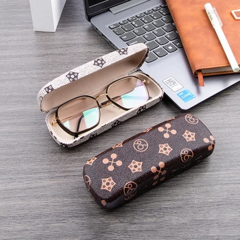 Best price glasses case PU leather glasses display case custom logo case for glasses