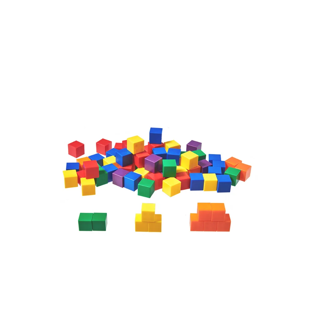 Colorful Plastic Cubes for Age 3+ for Children 5 to 7 Years Old