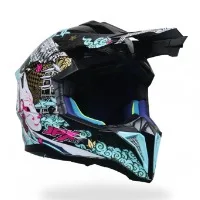 JPX MX 726 R modular full face helmet in jet black and matte red