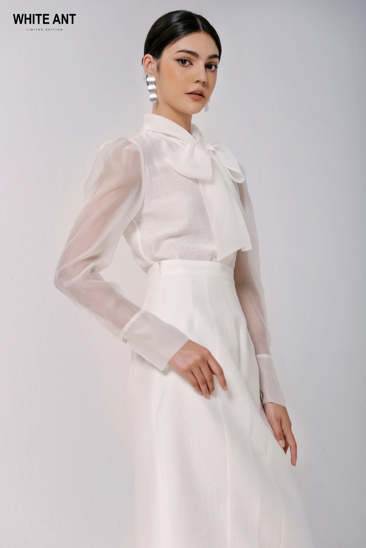 ladies white dress blouses Women Shirts Shirt for Women Long Sleeve Shirts Blouse Office Lady Solid Tops Women Cotton Shirt White M : Clothing, Shoes & Jewelry 17% Nylon Tailored Button Front White Blouse