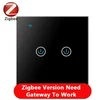 Zigbee Black 2Gang