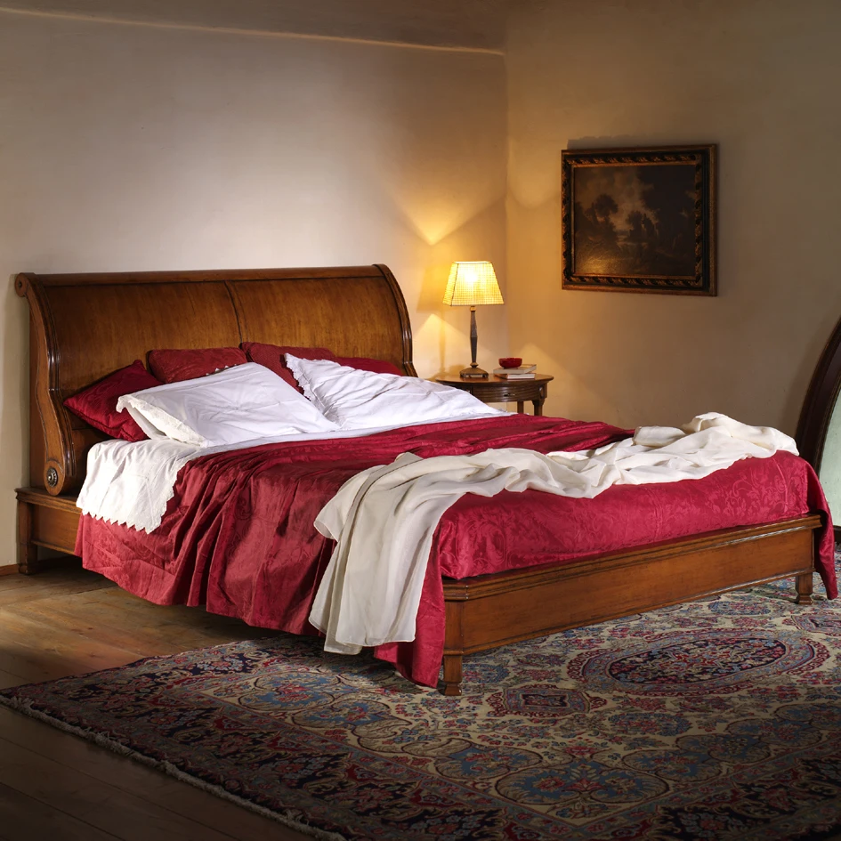Grenoble Walnut Bed,Inspired By Late19thcentury Style,An