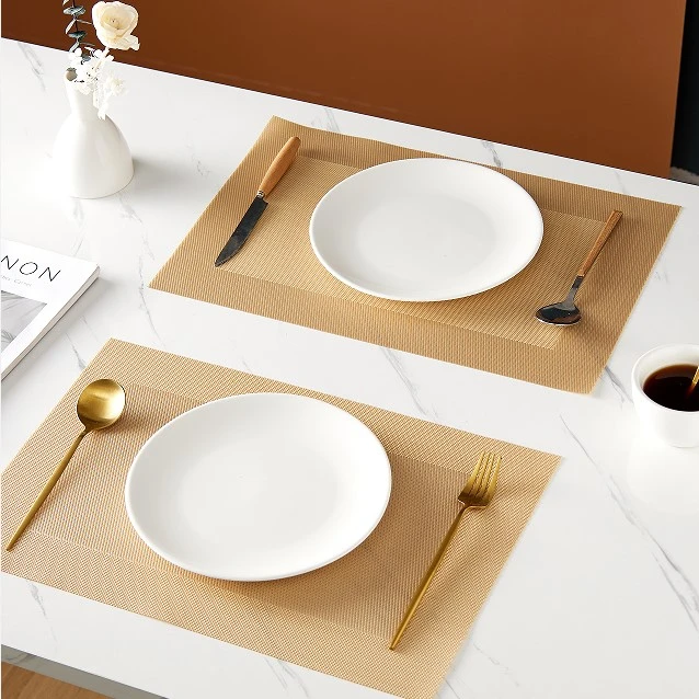 New 202324 Place Mats Classic Home Hotel Use Teslin Placemats Pvc