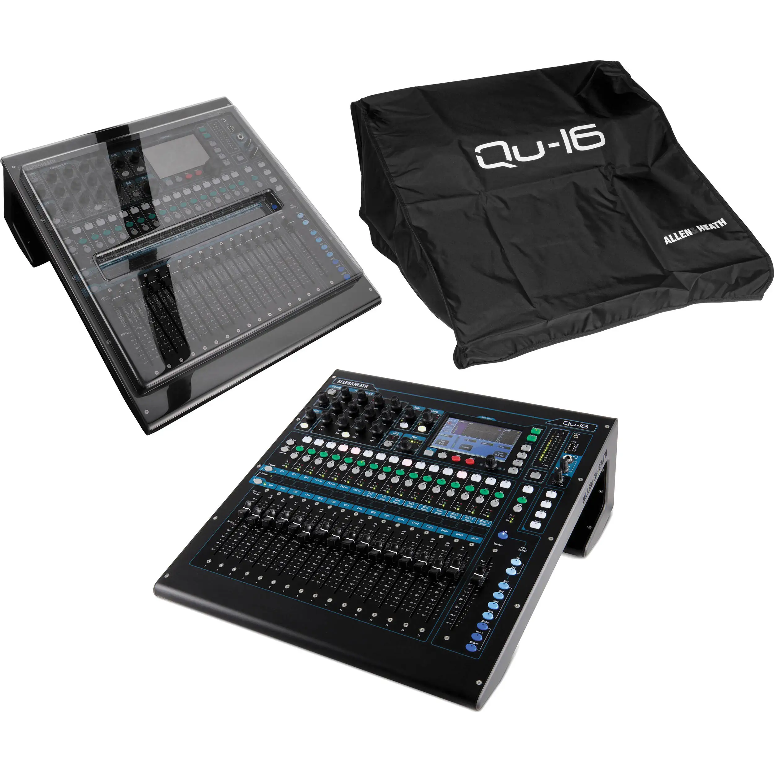 Newly Stock Allen & Heath Qu 16 Digital Mixer Recorder Kit With Dust