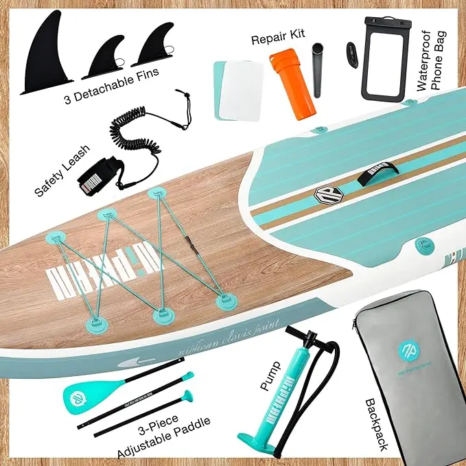 AREBOS Stand Up Paddle Sup Gonflable | Single Layer | 300cm ou 320cm