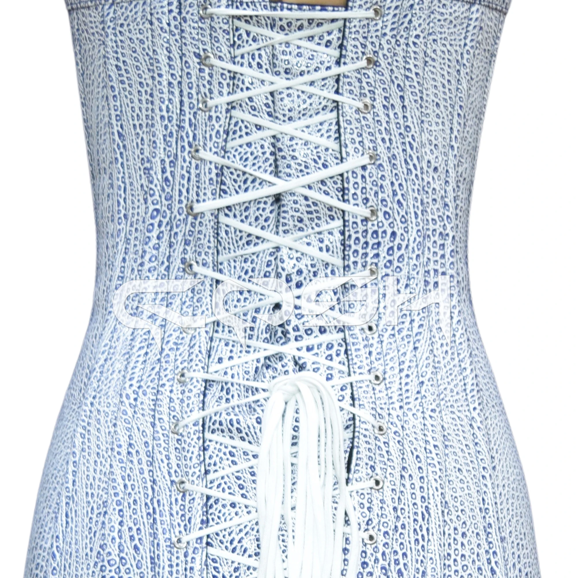 pvc corset dress Black PVC Underbust Corset Dress