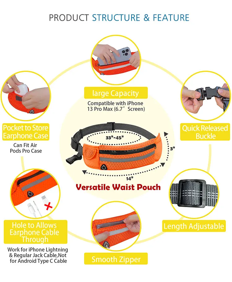 Wholesale Hands Free Dog Leash With Adjustable Waist Belt Convenient