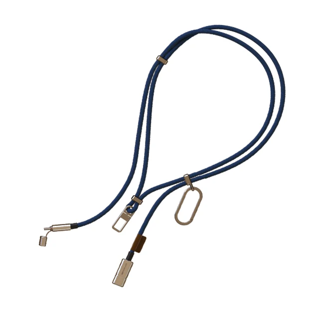 Multifunction Customized Lanyard 60w Type C to Type C Charging Cable Cell Phone  Necklace