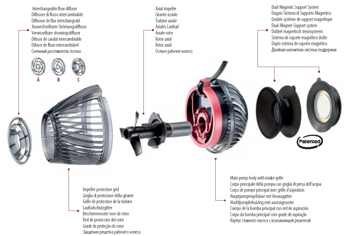 Movement Pump Water Wave Pump Air Pump For Aquariums Made In Italy