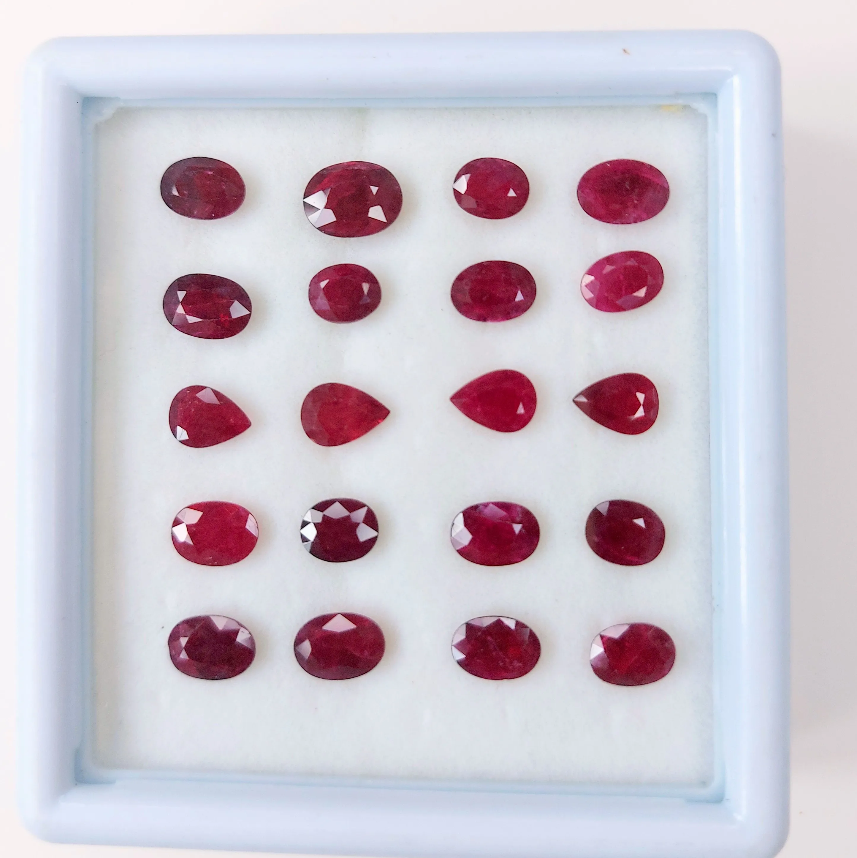 100% Natural African Ruby 3x4-3x5mm Oval Pear Cut Red Loose Gemstone for Jewelry Making Heated Commercial Price