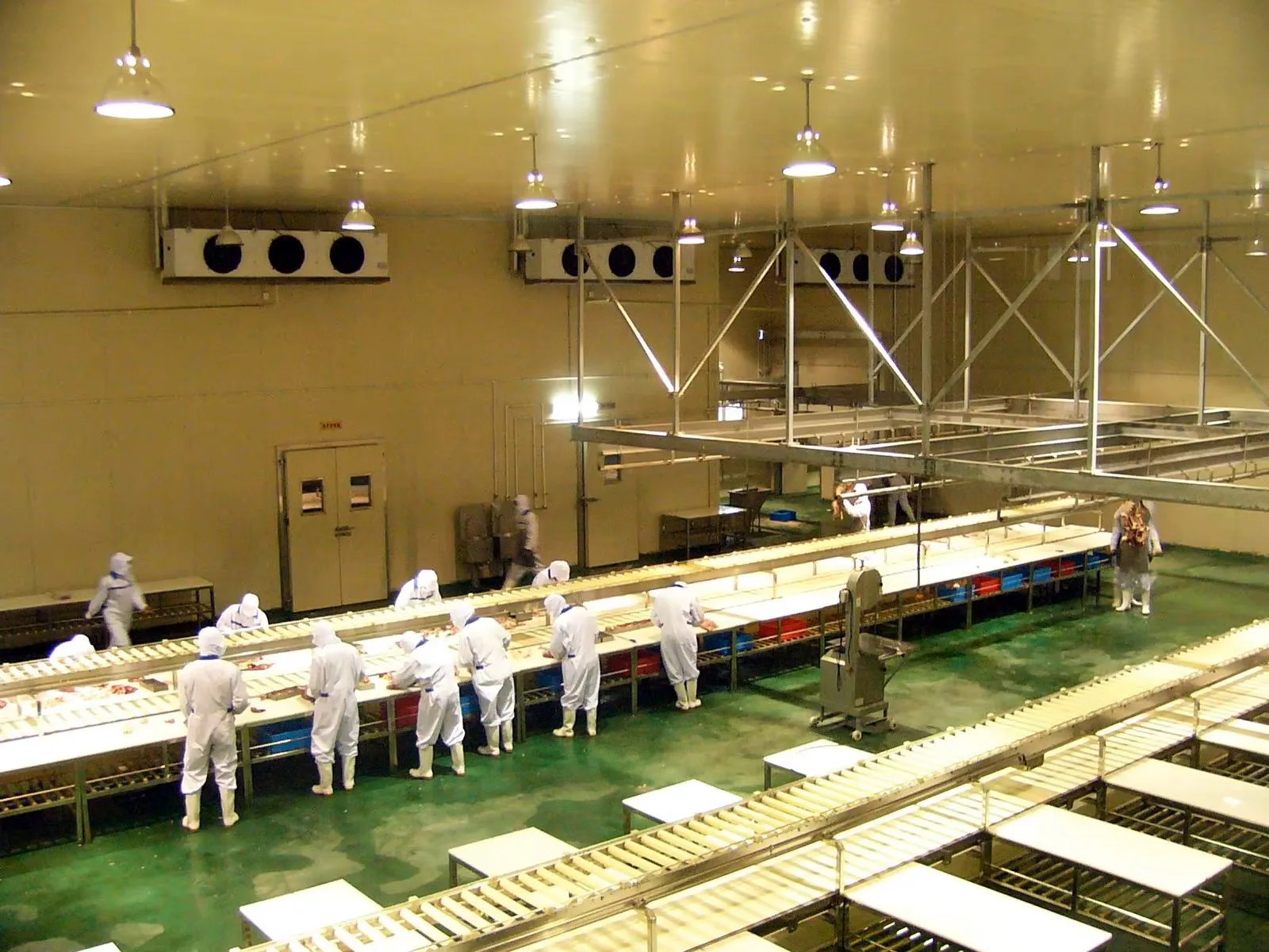 Industrial heavy duty PVC meat conveyor line food production line for food production