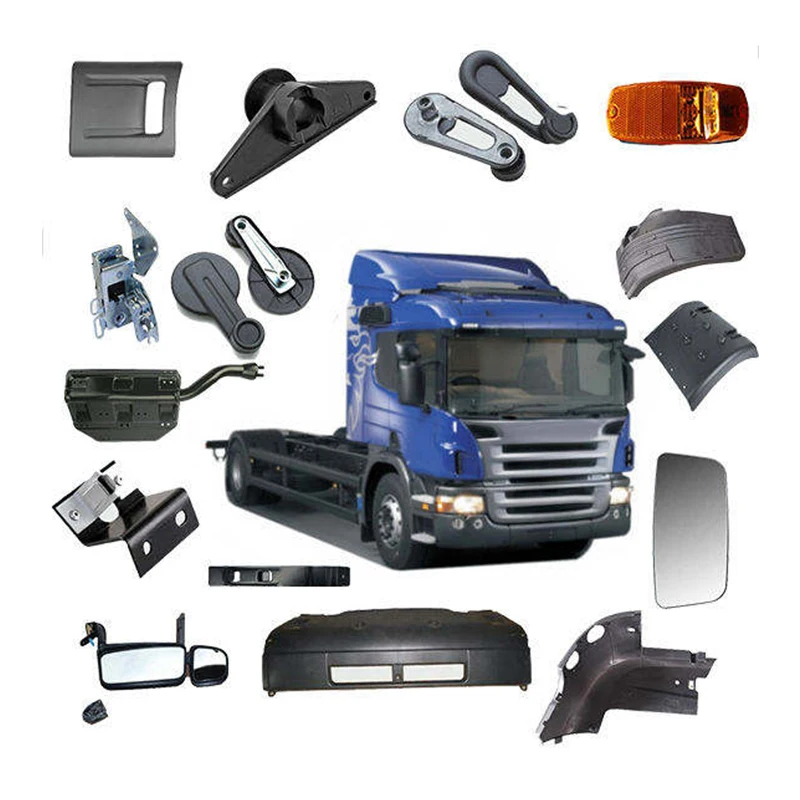 Accesorios Para Camiones Perfiles Laterales Acero Inoxidable Para Scania - Con Decoración Griffin, Bisagra Cristal, Adhesivo Incluido Perfiles Laterales Pulidos AISI 304