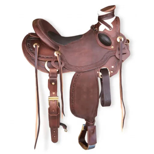Selle de cheval Western Beautiful Pleasure Trail en cuir de qualité supérieure pour jeunes enfants Bleu turquoise 25,4 cm, 27,9 cm, 30,5 cm et 33 cm
