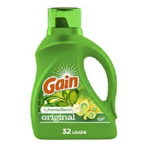 Happy HE Compatible Gain Liquid 2X 16 Load Laundry Detergent Original Disposable Kitchen Detergent 154 Fl oz for 107 Loads