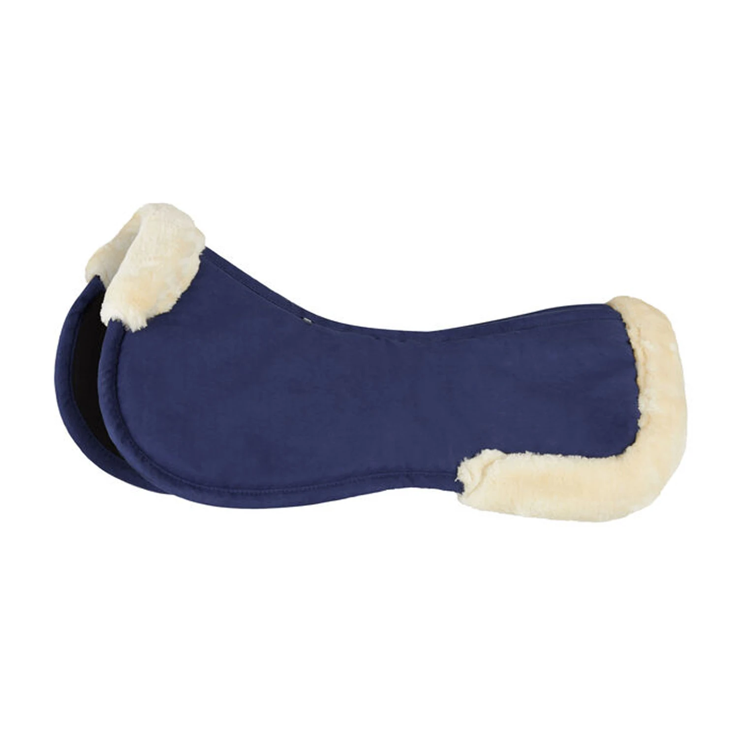 2024 New Sheepskin Half Saddle Pad Sheepskin Lining Superior Comfortable Half Saddle Pad Smooth