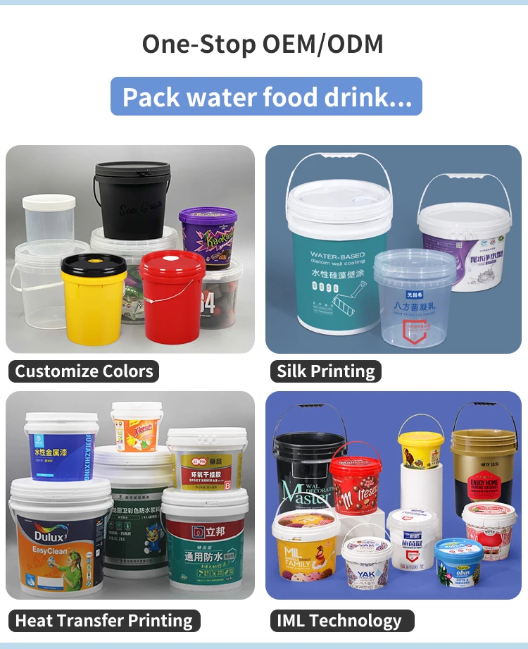 1l Ltr Liter Plastic Buckets Tubs Containers Tamper Evident Lids Food Grade Clear 1000ml Buy 4172