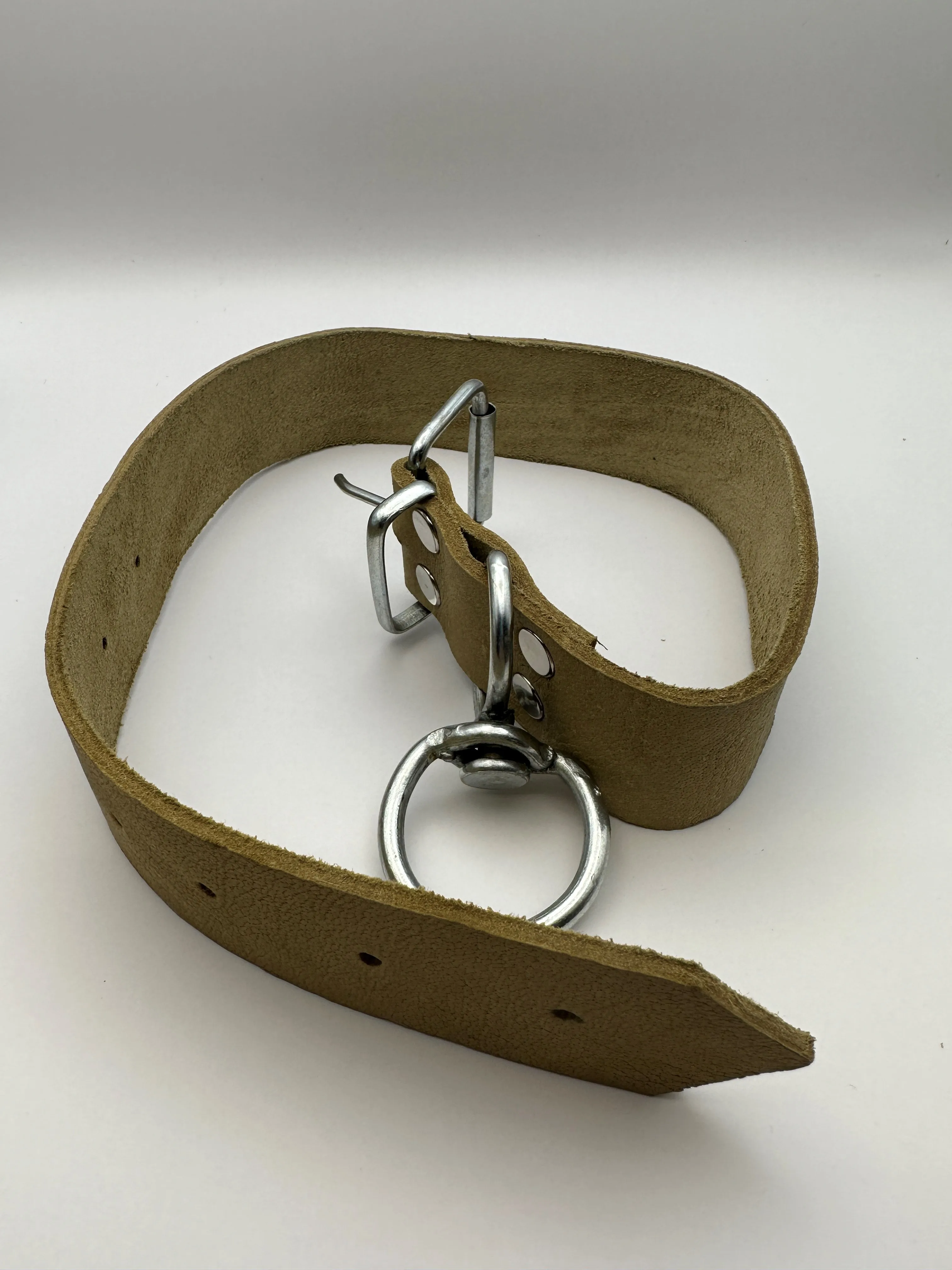 Genuine Leather Handmade 360 Rotatable Brown Special Production Dog