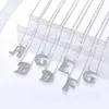 Rhodium Plated - E