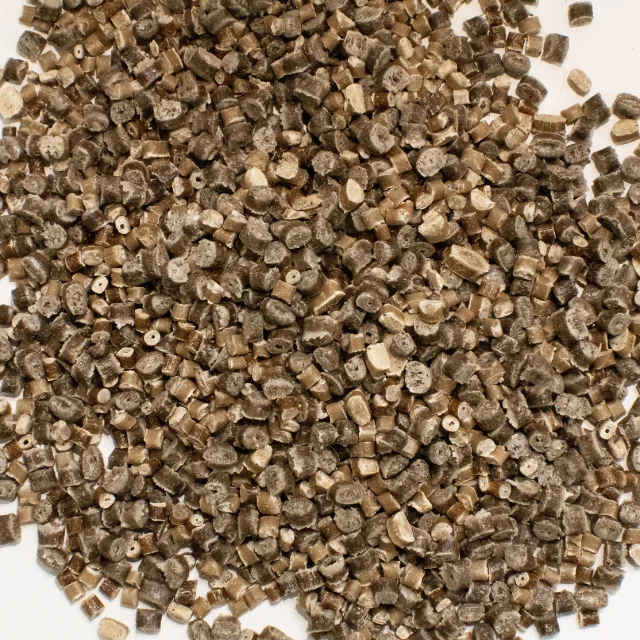 Biodegradable Plastic Pellets Made From Recycled Pp And Coffee Grounds