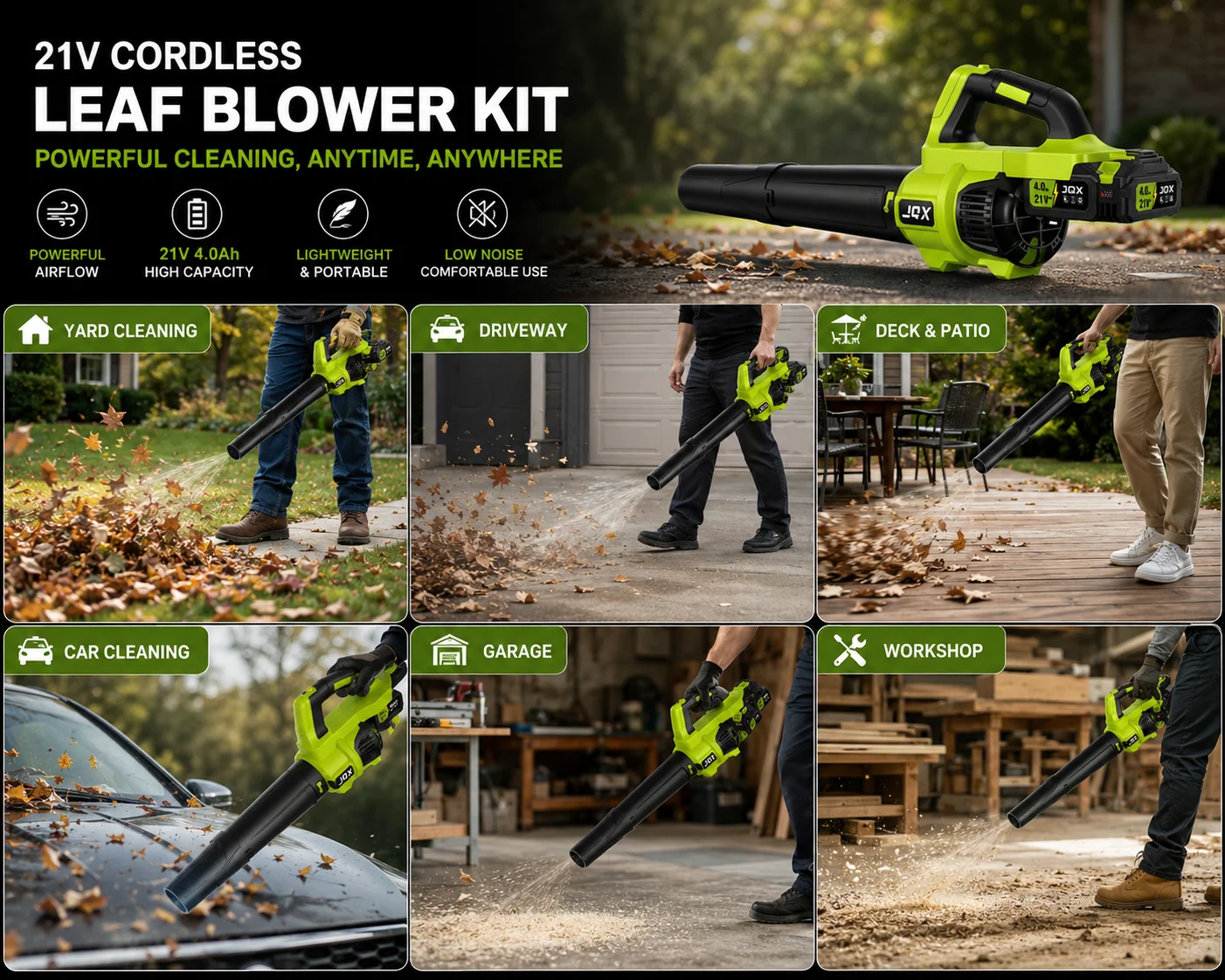 Leaf Blower, 21V, Cordless - detail 2