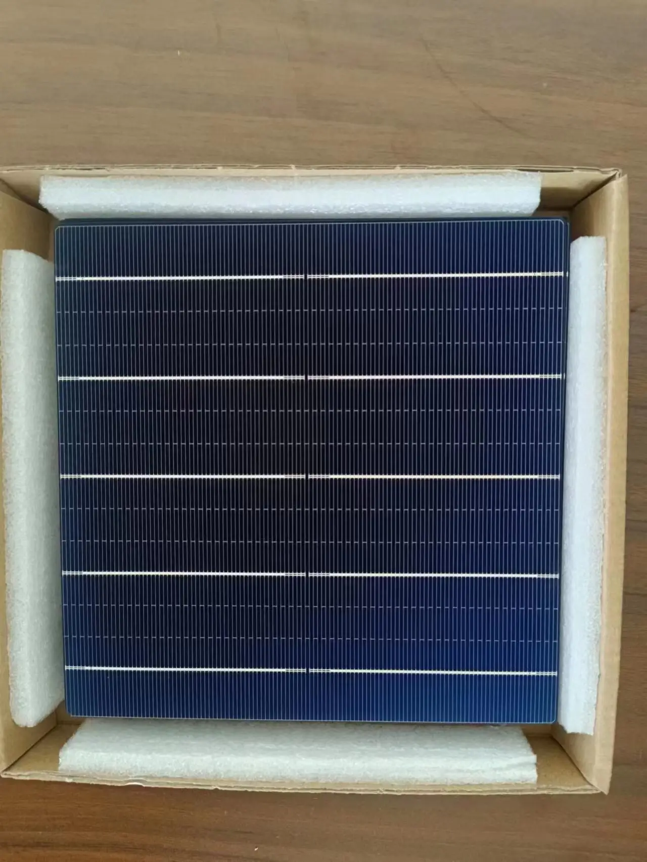 Topcon N Type Bifacial Mono Solar Cell Wafer Dark Silicon Blue 210mm ...