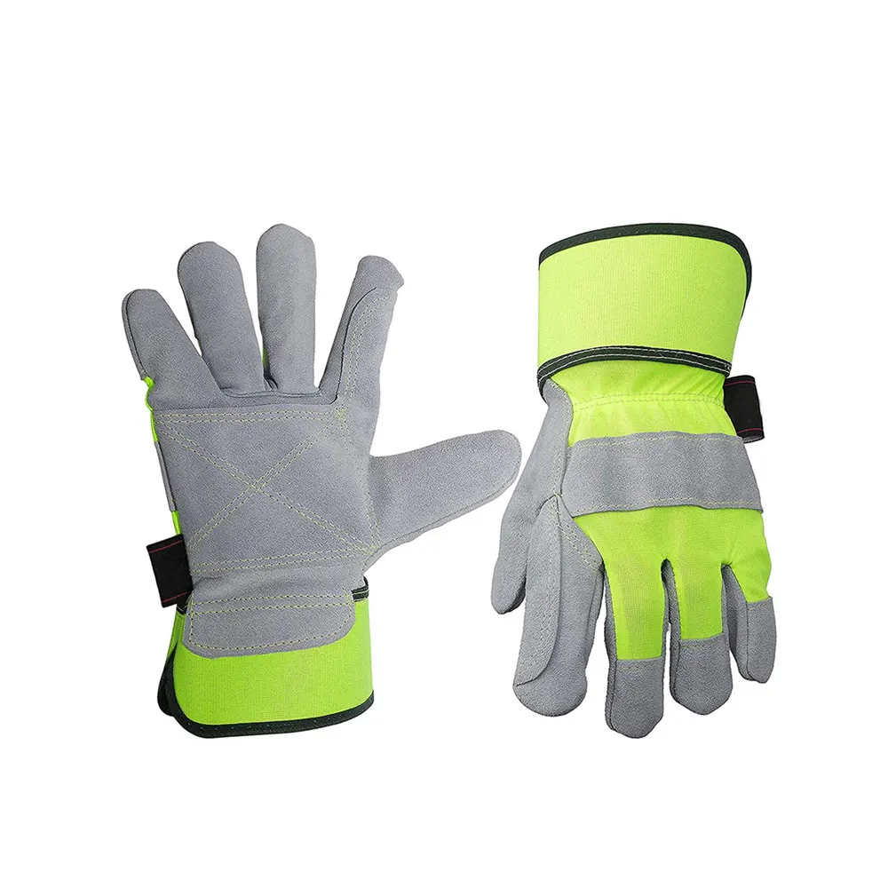 Cow Split Leather Safety Working Gloves / Hot Sale Personal Protective