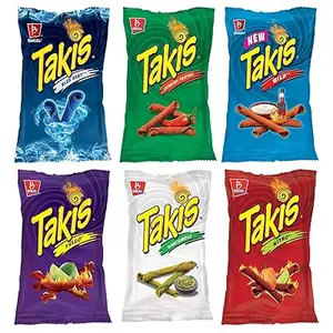 Takis Limited Edition Blue Heat Pepper Rolled Tortilla Chips with Fuego Hot Chili & Lime Flavor Nut & Kernel Snack