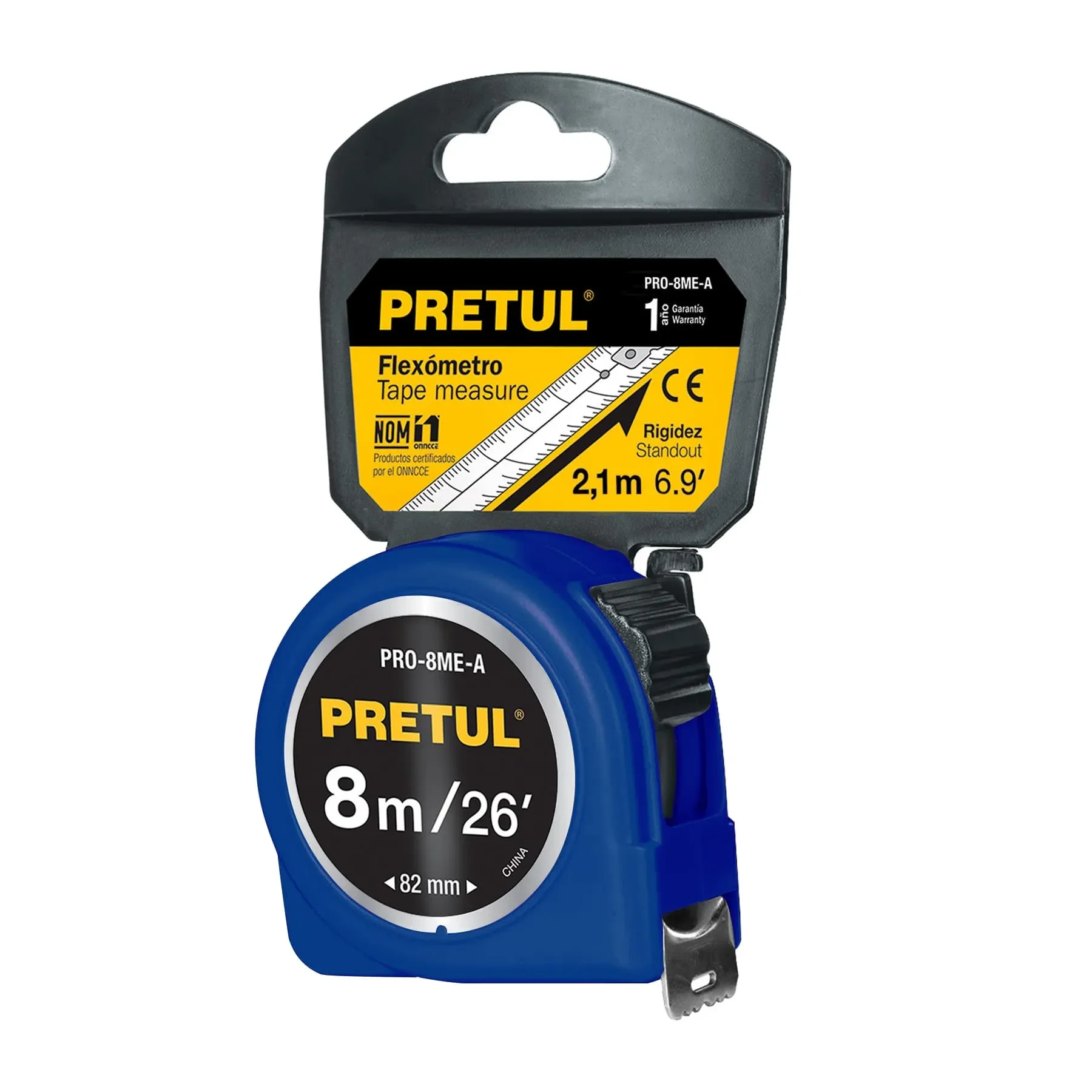 BOX 6 Blue 8m tape measure, 25mm tape, on card, PRETUL| Alibaba.com