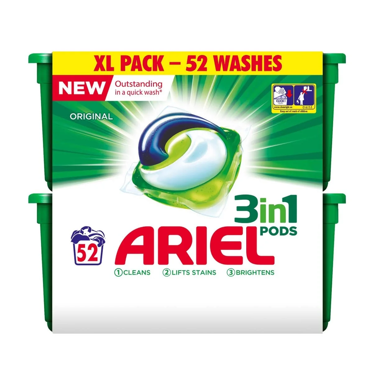 Ariel Washing Liquid Laundry Detergent Gel,48 Washes,1.8 L,Original Buy Ariel Distributors
