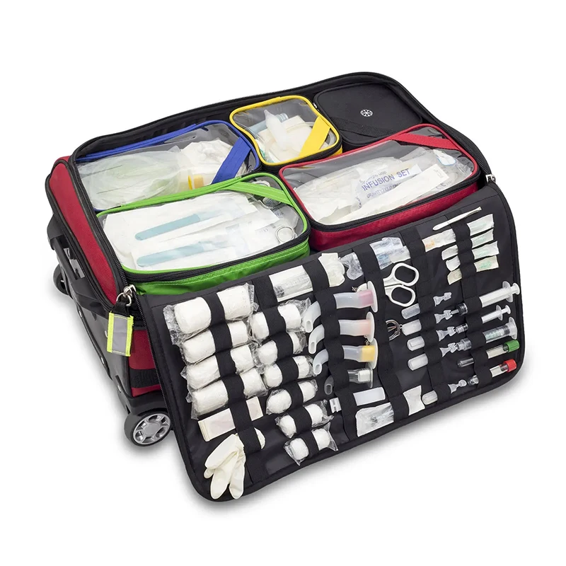 Emergency Therapy Trolley Wheeled Intubation Medical O2 Equipment
