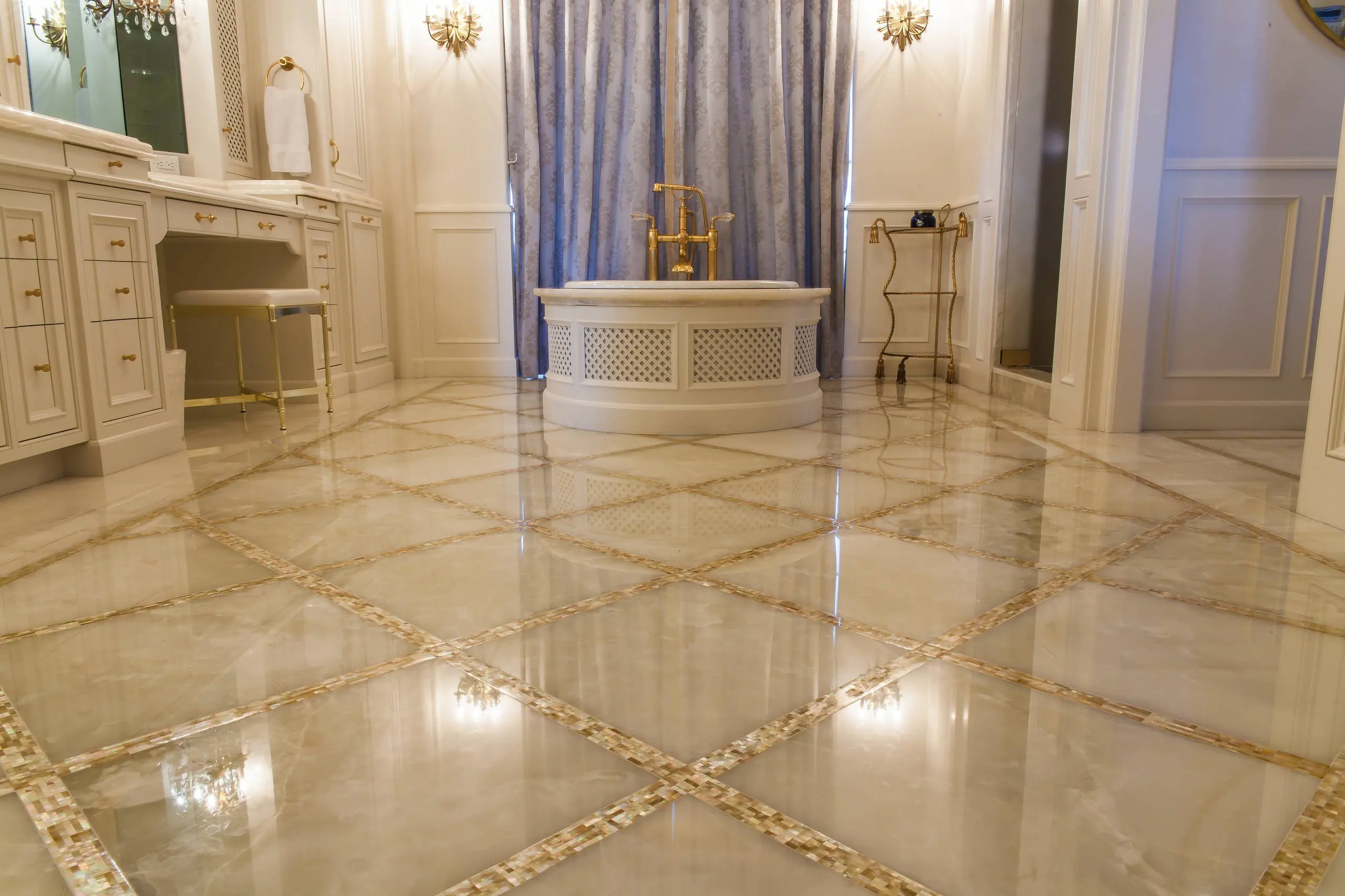 Semi Precious Stone-Inlaid Modern Parquet Ceramic Tiles Natural Marble Flooring Patterns Home Decor Interior Walls Bathrooms