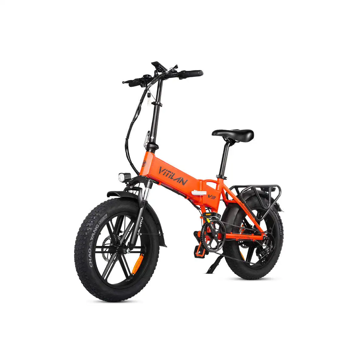 V3 2.0 Adult All Terrain Electric Folding Bike with Fat Tires