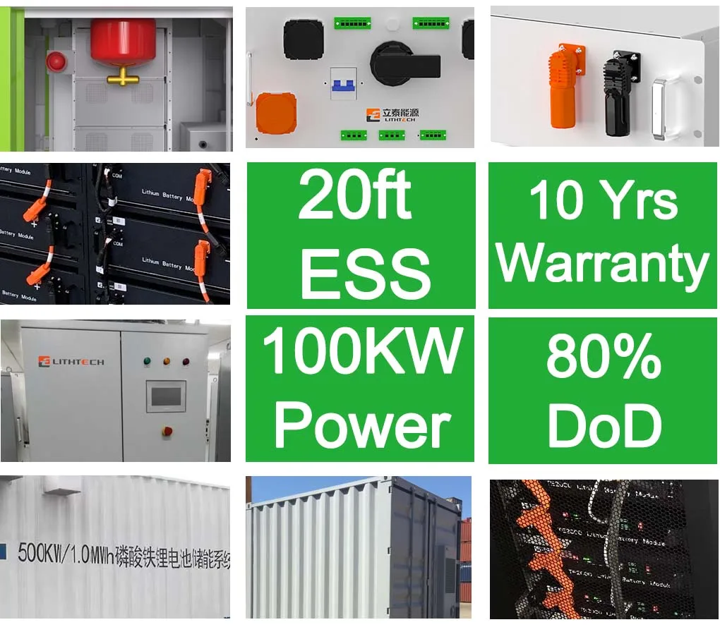 Bess Solar Battery Energy Storage System Container 500kw 1mwh 50 Kv 30kw 25mwh 810kwh Megawatt