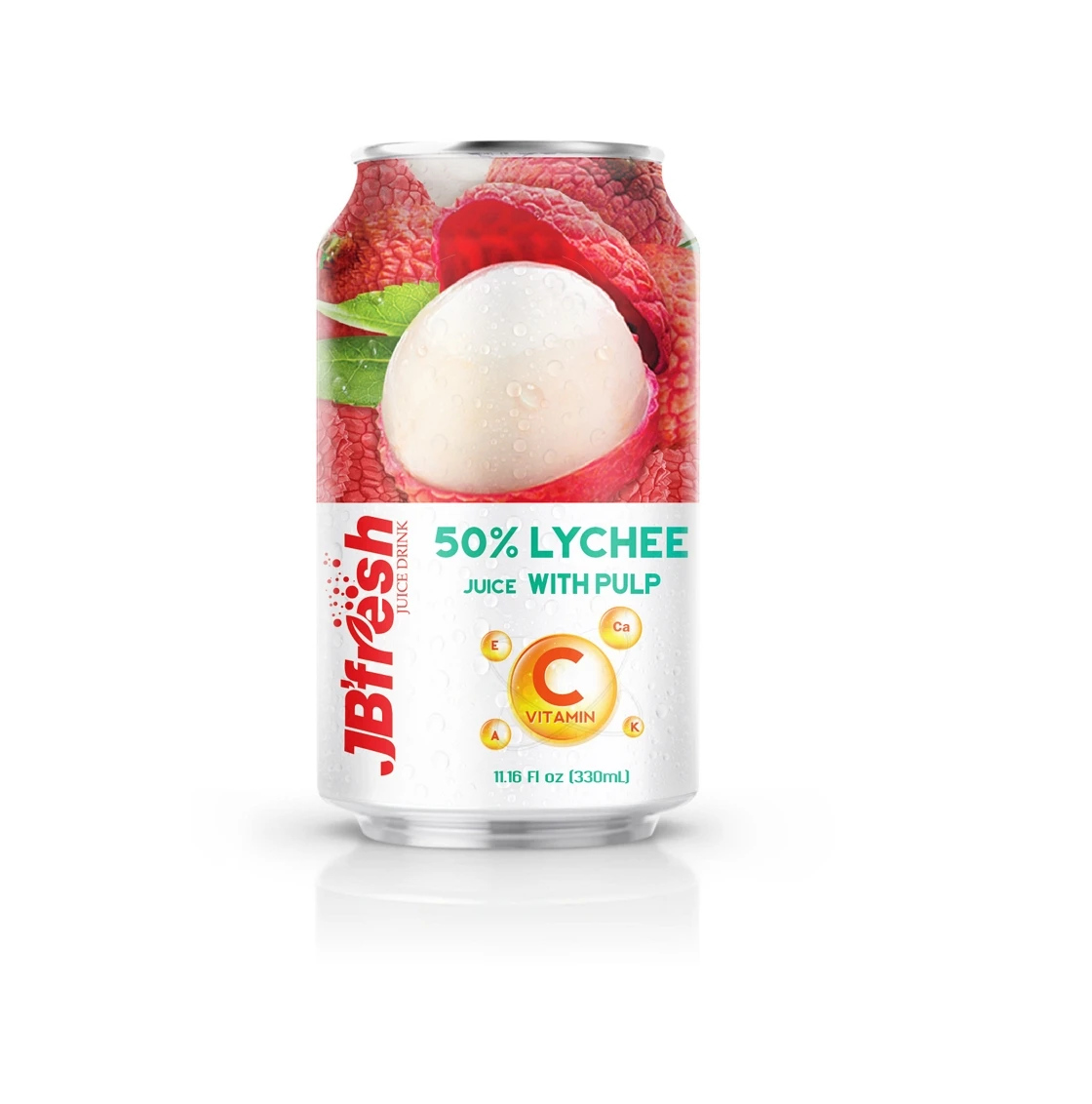 Flavored Lychee Fruit Juice Soft Drink With Fresh Fruit Taste Tinn