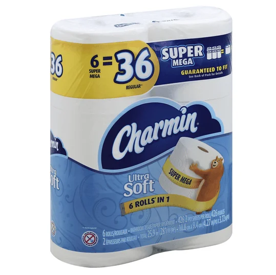 Charmin- Ultra Soft Touch Toilet Paper,24 Family Mega Rolls - Buy ...