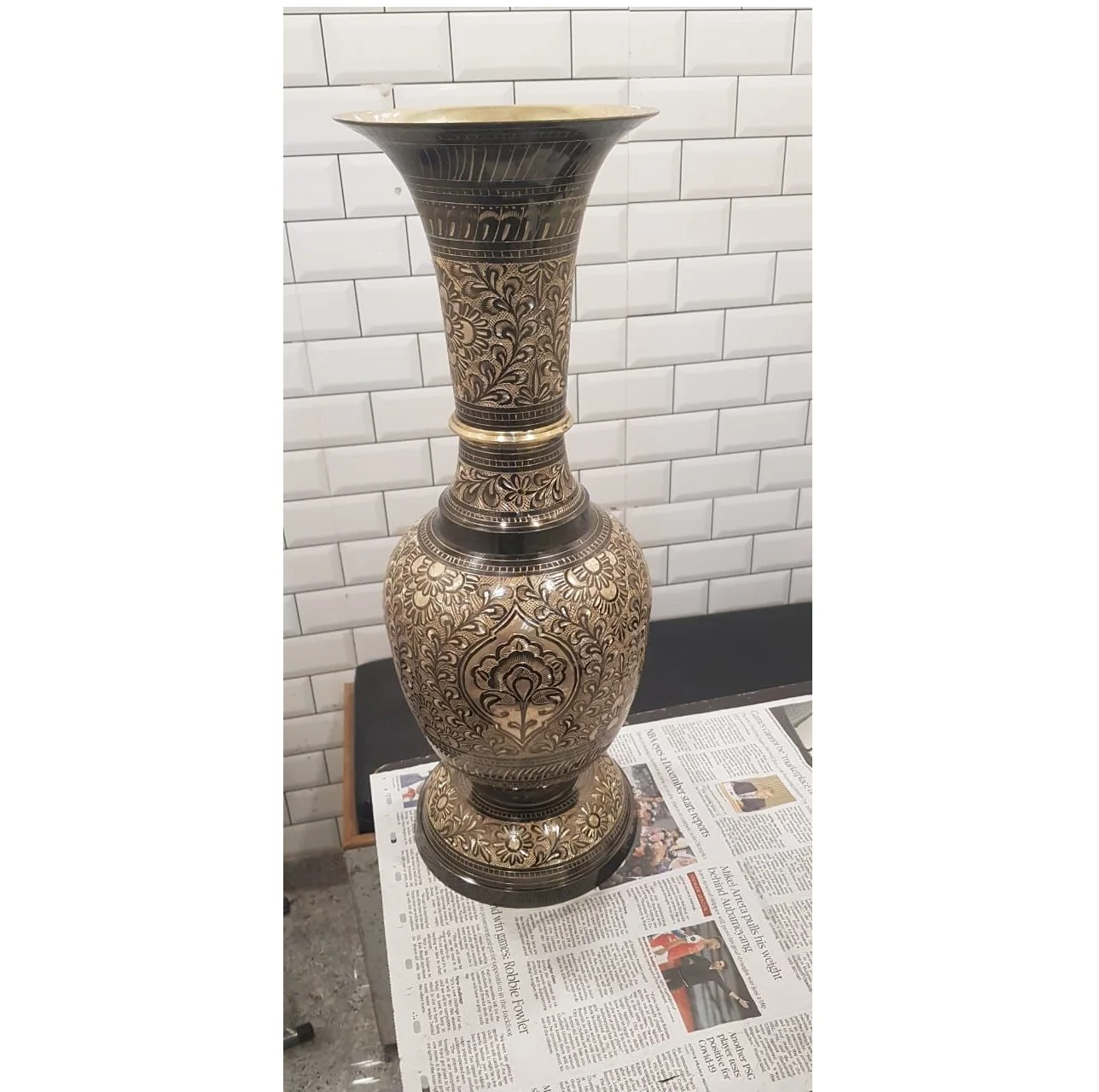 Металлическая ваза для свадьбы ручной работы Высококачественная отделка домашний декор Современная Большая цилиндрическая стеклянная цветов позолоченная антикварная