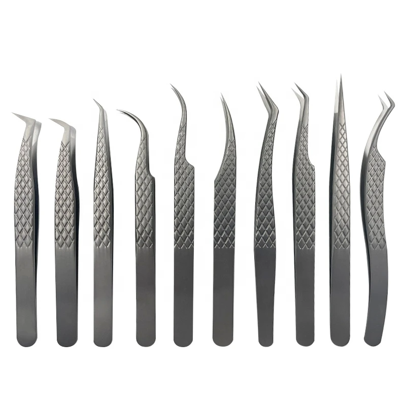 Wholesale Fiber Tip Volume Lashes Tweezers For False Eyelash Extension ...