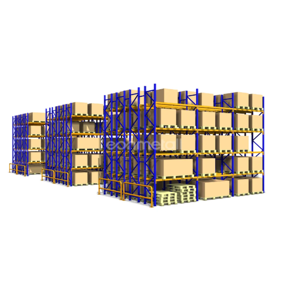 Customizable Heavy Duty Steel Pallet Double Deep Storage Rack ...