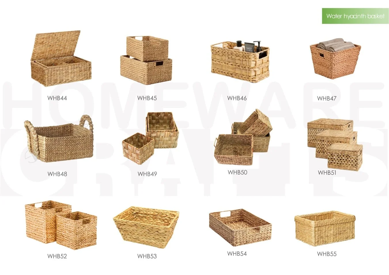 Natural Straw Seagrass Bamboo Basket Vietnam Large Storage Baskets