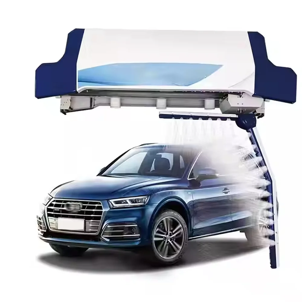 Automatic Touchless Car Wash Machine A-A-T360RD Dual Arm 12kw Fans 18.5kw Water Pump Electric Power Source