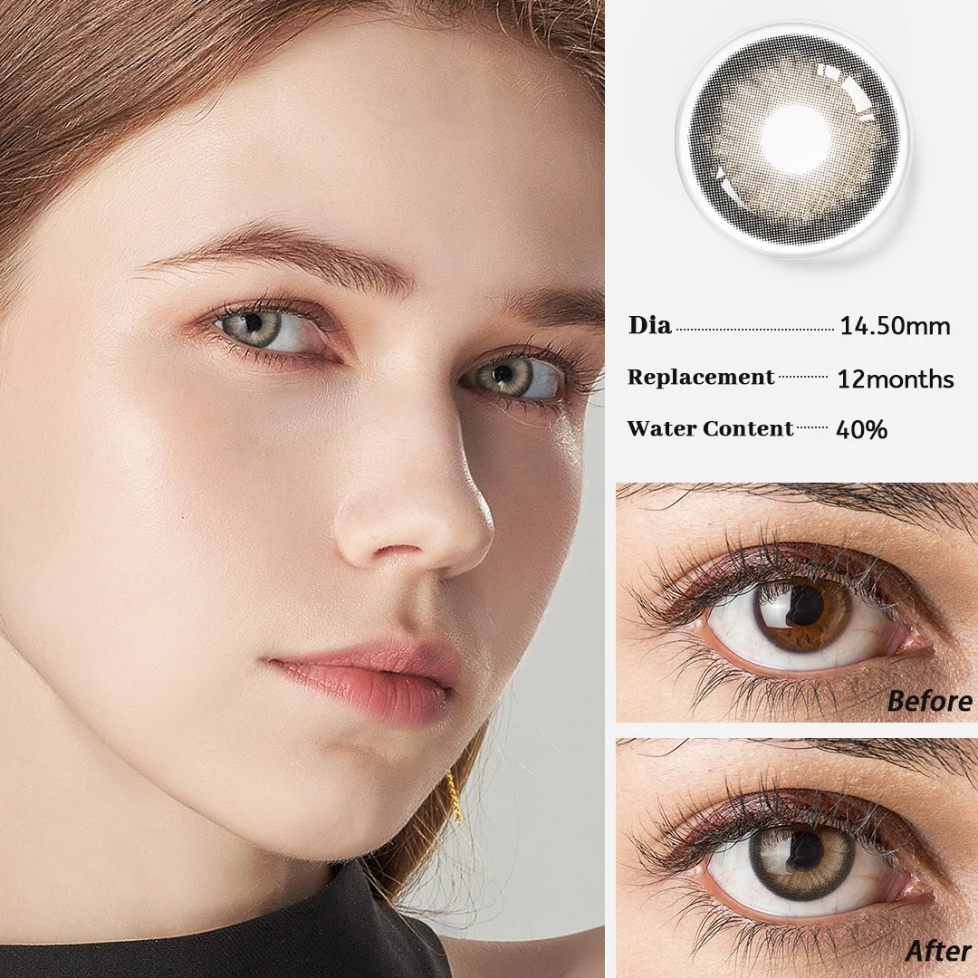 HOT ocean style wholesale colored contacts natural look China yearly batis eye contact lenses color contact lens